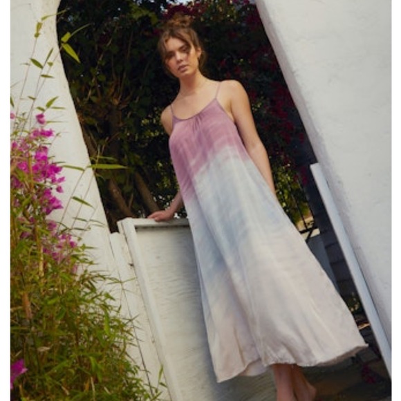 Nation Ltd. Lila Ombré Sateen Maxi Dress - Picture 5 of 13